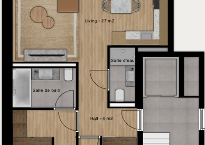 Floorplan Appartement 28C & 28E